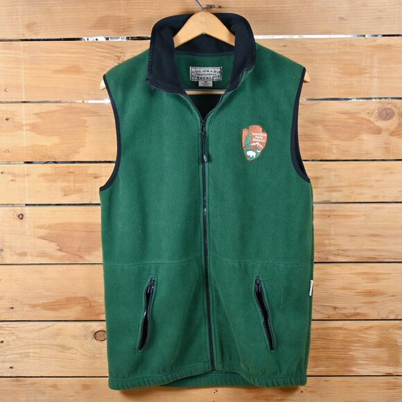 National Parks Service Other - National Parks Service Embroidered Fullzip Fleece Vest in Green - SM
